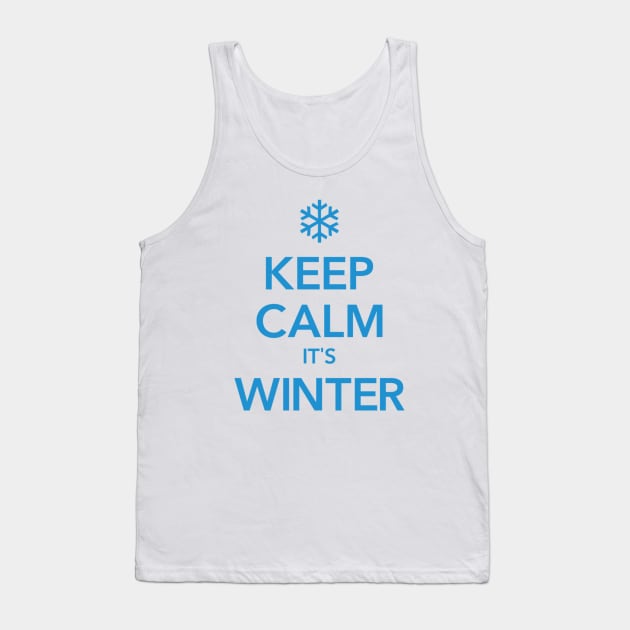 KEEP CALM IT'S WINTER Tank Top by eyesblau